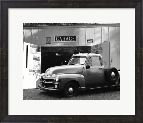 Framed Chevy at Country Garage Print