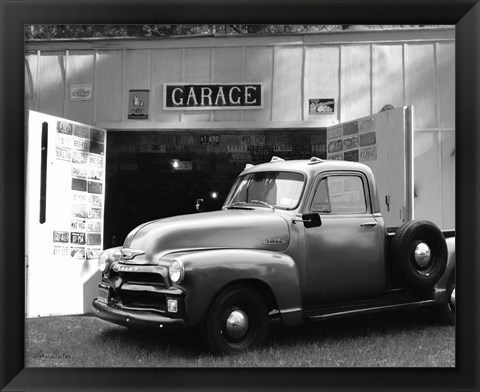 Framed Chevy at Country Garage Print