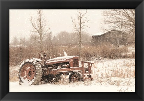 Framed Snow Covered Print