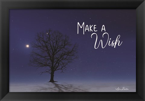 Framed Make a Wish Print