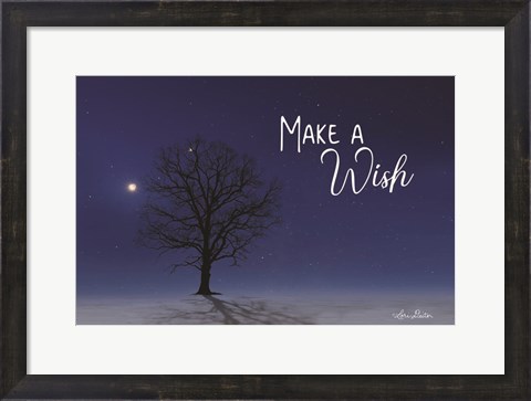 Framed Make a Wish Print