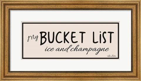 Framed My Bucket List Print
