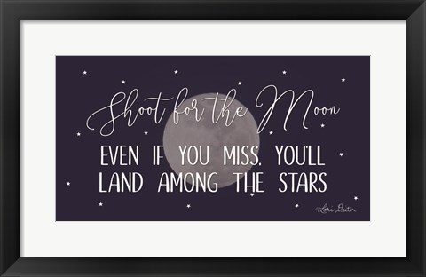 Framed Shoot for the Moon Print