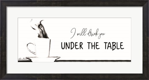 Framed Under the Table Print
