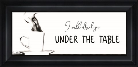 Framed Under the Table Print