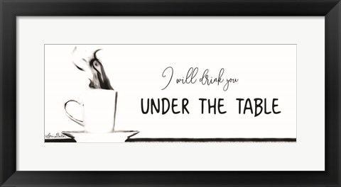 Framed Under the Table Print