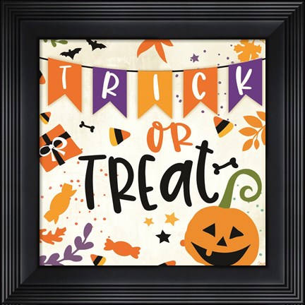 Framed Trick or Treat Print