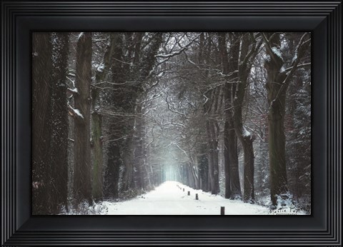 Framed Snow in Markelo Print
