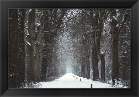 Framed Snow in Markelo Print