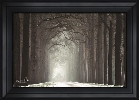 Framed Haunted House Print