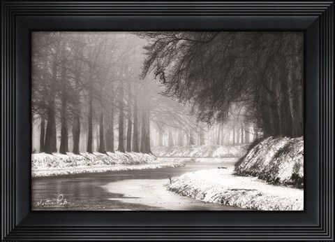 Framed Winter River Print
