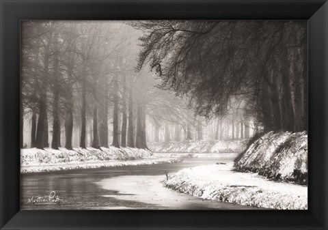 Framed Winter River Print