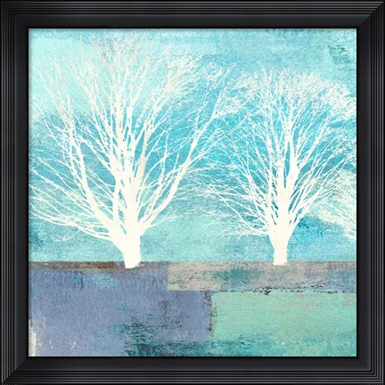 Framed Tree Lines I (detail) Print