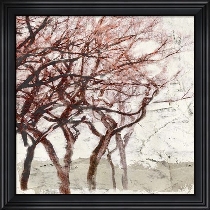 Framed Rusty Trees I Print