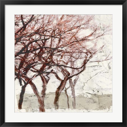 Framed Rusty Trees I Print