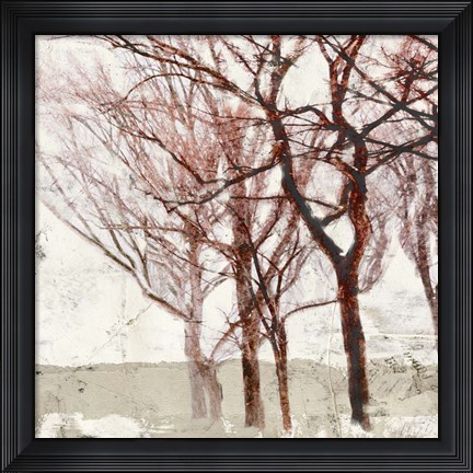 Framed Rusty Trees II Print
