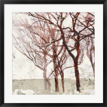 Framed Rusty Trees II Print