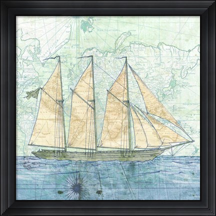 Framed Vessel I Print