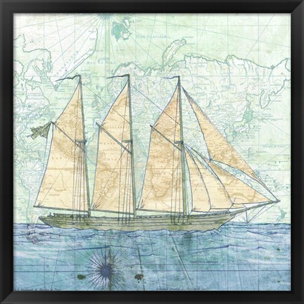 Framed Vessel I Print