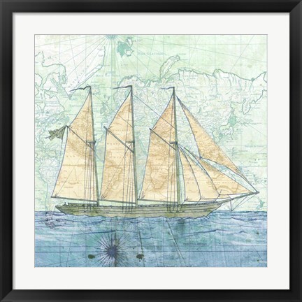 Framed Vessel I Print