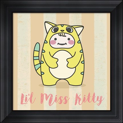 Framed Li&#39;l Kitty Print