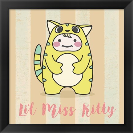 Framed Li&#39;l Kitty Print