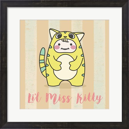 Framed Li&#39;l Kitty Print