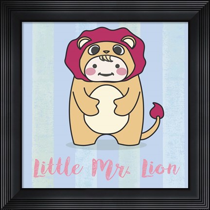 Framed Li&#39;ll Lion Print