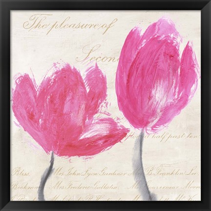 Framed Classic Tulips I Print