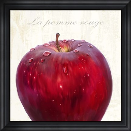 Framed La Pomme Rouge Print
