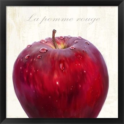 Framed La Pomme Rouge Print