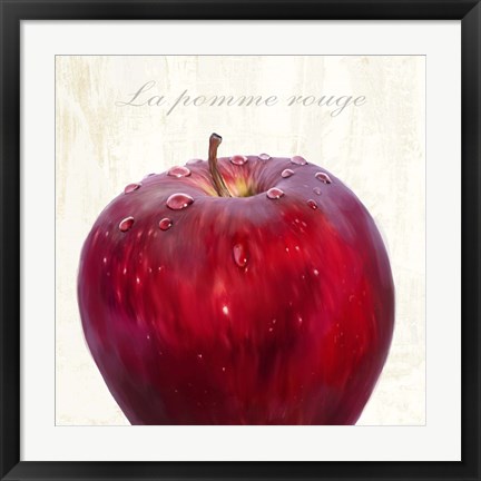 Framed La Pomme Rouge Print