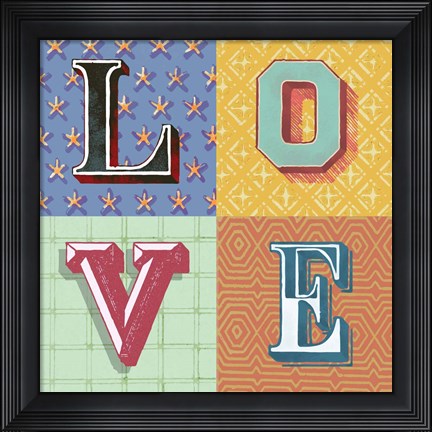 Framed Love Print