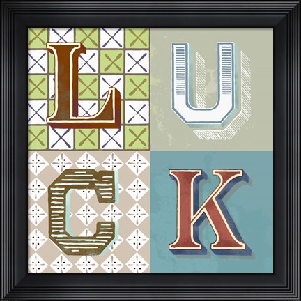 Framed Luck Print