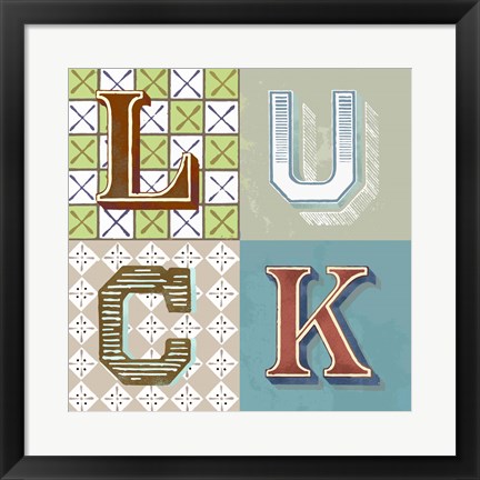 Framed Luck Print