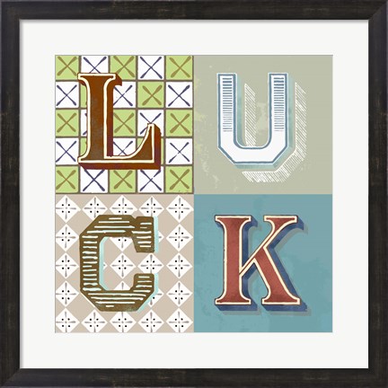 Framed Luck Print