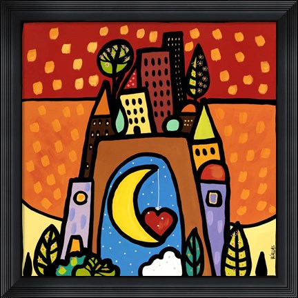 Framed L&#39;arco degli Innamorati Print