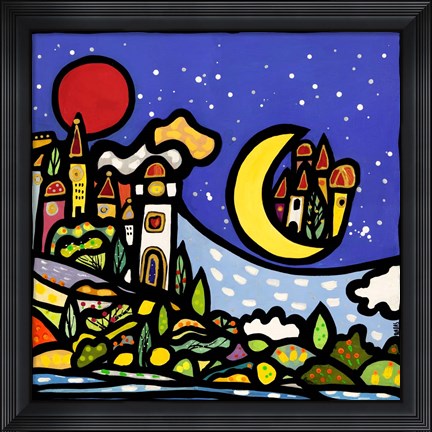 Framed Mondi Lontani Print