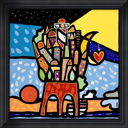 Framed Sostenere la Vita Print