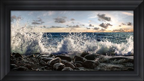 Framed Waves Crashing, Point Reyes, California (detail) Print