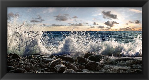 Framed Waves Crashing, Point Reyes, California (detail) Print