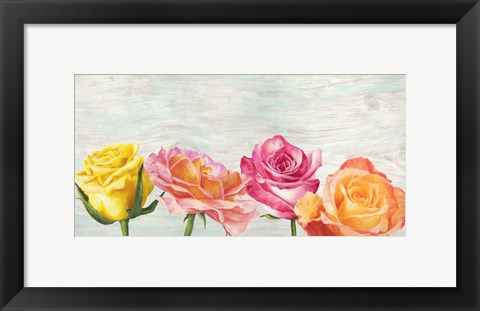 Framed Funky Roses Print