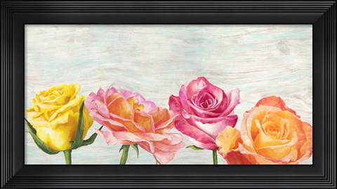 Framed Funky Roses Print