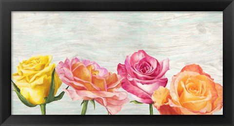 Framed Funky Roses Print