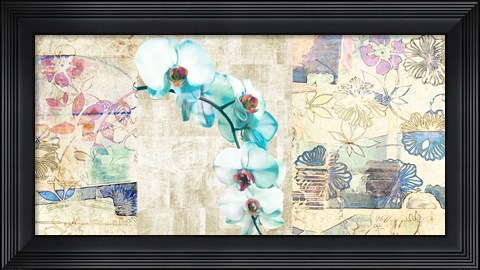Framed Kaleidoscope Orchid II Print