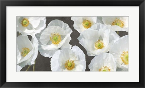 Framed Poppy Arrangement (Chalkboard) Print