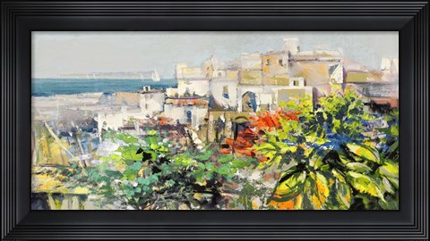 Framed Meriggiare Mediterraneo Print