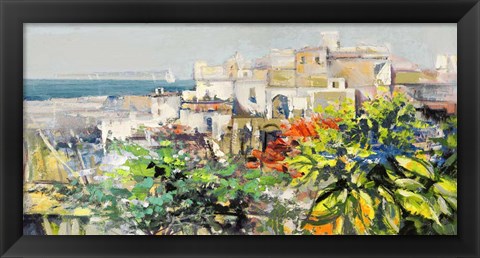 Framed Meriggiare Mediterraneo Print