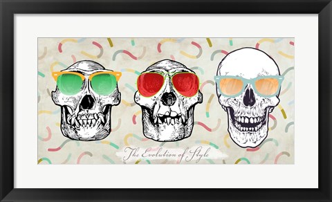 Framed Evolution of Style Print