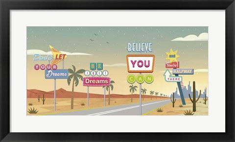 Framed Believe You Can... Print